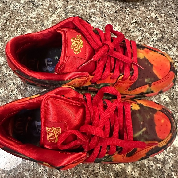 The Wizard of Oz x Nike Dunk Low SB 'Poppy Field' Sz 6 - worn once! - Picture 3 of 7